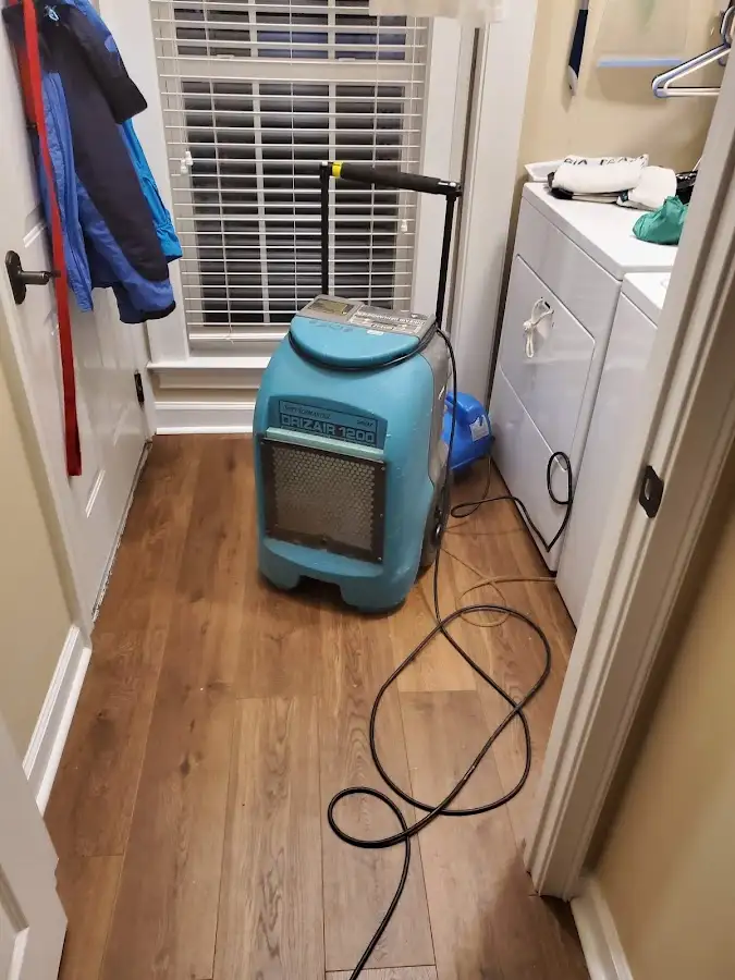 Commercial dehumidifier deployed for Flood Damage Cleanup in Sabattus